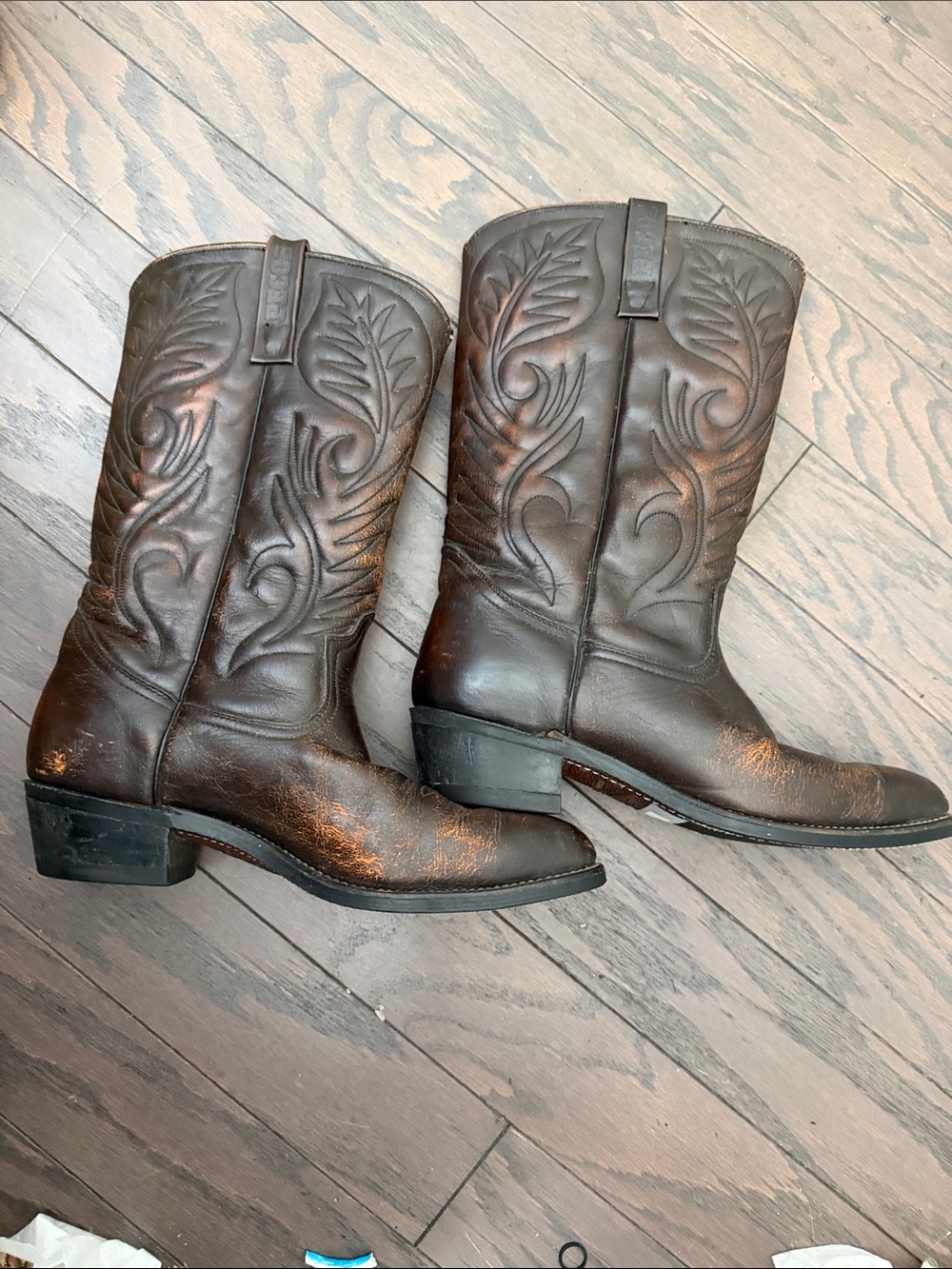 Red Wing Pecos 9801 Brown Leather Western Work Boots size 9 D